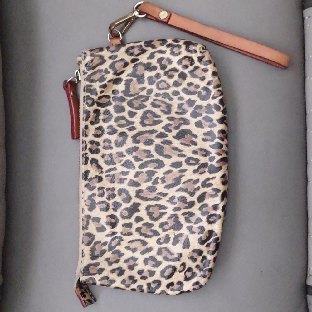 Cavalcanti Leopard Print Wristlet - image 3